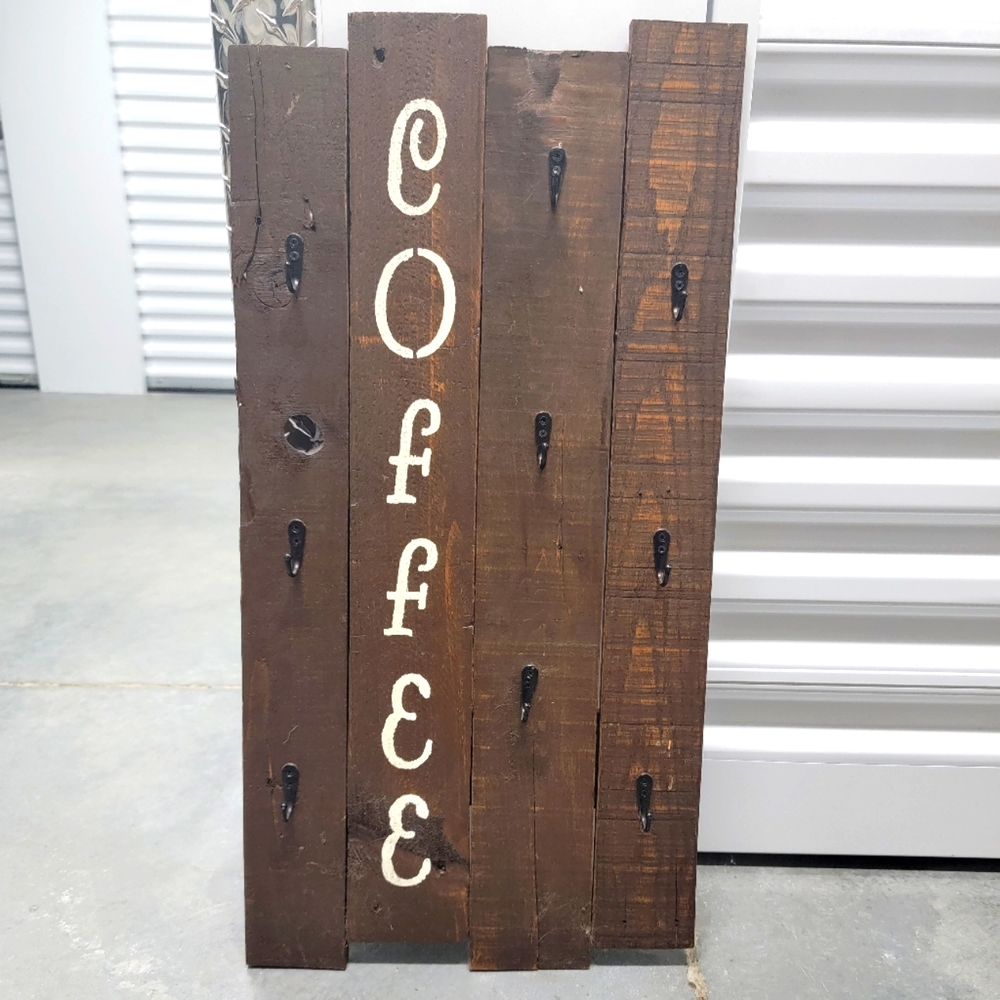 Coffee Mug Display Wall Decor